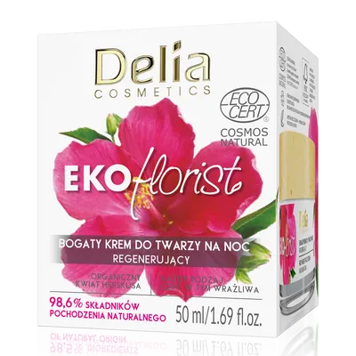 Delia EKOflorist, Bogaty krem do twarzy na noc regenerujący