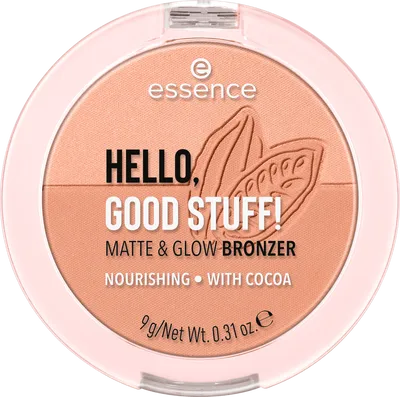 Essence Hello Good Stuff, Matt & Glow Bronzer (Kakaowy puder brązujący)