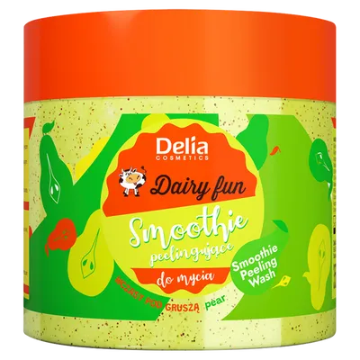 Delia Dairy Fun, Smoothie peelingujące do mycia `Wczasy pod gruszą`