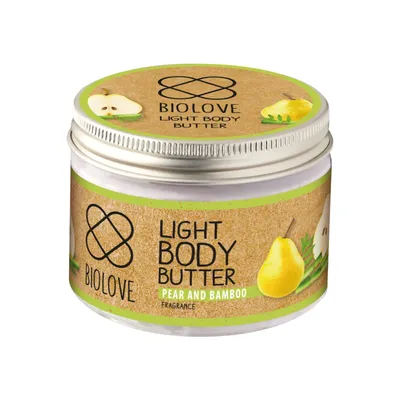 Biolove Pear and Bamboo, Light Body Butter (Lekkie masło do ciała o zapachu gruszki i bambusa)
