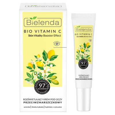 Bielenda Bio Vitamin C, Rozświetlający krem pod oczy przeciwzmarszczkowy
