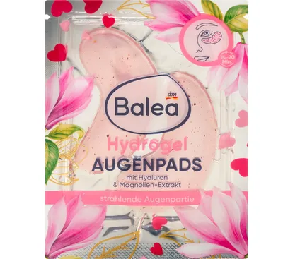 Balea Magnolie, Hydrogel Eye Pads (Magnolia, Płatki pod oczy)