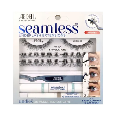 Ardell Lashes Seamless, Wispies, Underlash Extensions (Zestaw do przedłużania rzęs)