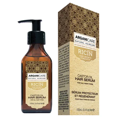 Arganicare Ricin, Castor Oil Hair Serum (Serum z olejem rycynowym stymulujące porost włosów)