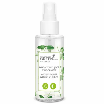 Floslek Green For Skin, Woda tonizująca z ogórkiem