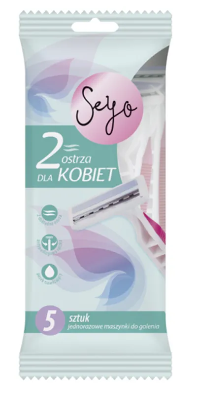 Seyo Jednorazowe maszynki do golenia damskie 2 ostrza