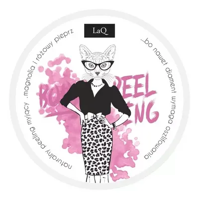 LaQ Kicia, Naturalny peeling do mycia ciała `Magnolia i różowy pieprz `
