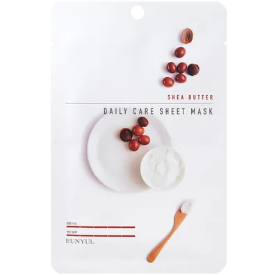Eunyul Daily Care Sheet Mask Shea Butter (Nawilżająca maska do twarzy w płachcie `Masło shea`)