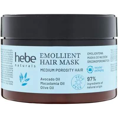 Hebe Naturals, Emolientowa maska do włosów średnioporowatych