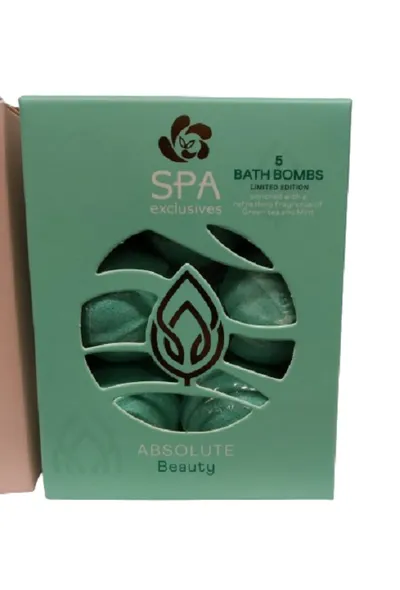 Action SPA Exclusives, Absolute Beauty Green Tea & Mint Bath Bombs (Kule do kąpieli)