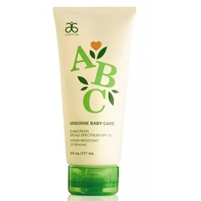 Arbonne ABC Arbonne Baby Care, Water-resistant Sun Cream SPF30 (Wodoodporny krem z filtrem przeciwsłonecznym SPF 30)