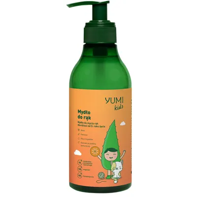 Yumi Kids, Pomarańczowe mydło do mycia rąk dla dzieci od 3. roku życia