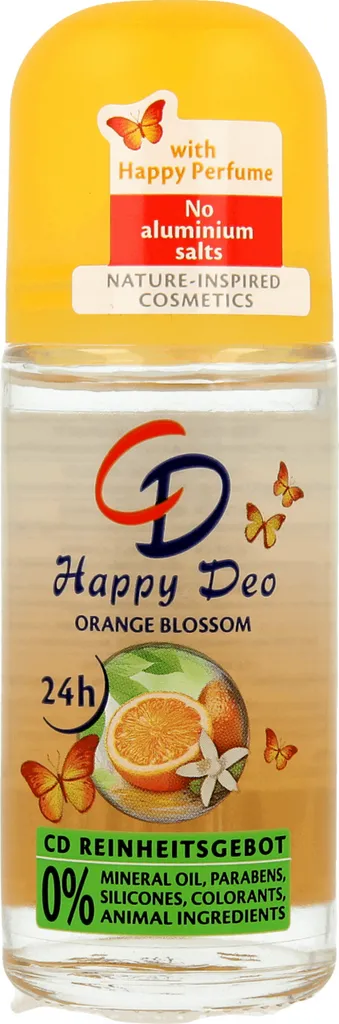 CD Happy Deo [Glucksgefuhl], Orangenblüten Deo - Roll-On (Dezodorant w kulce `Kwiat pomarańczy`)