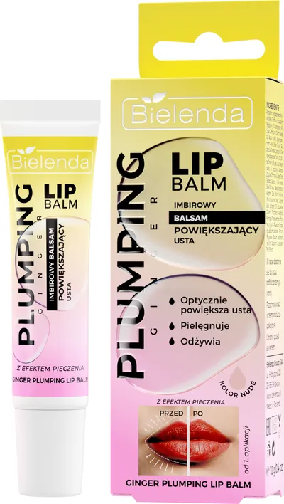 Bielenda Plumping Ginger Lip Balm (Imbirowy balsam powiększający usta)