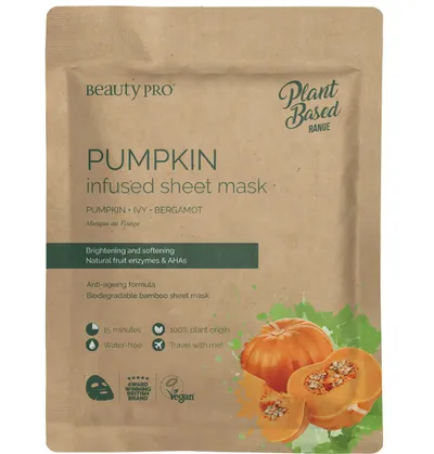 BeautyPro Pumpkin Radiating Sheet Mask (Rozświetlająca maska ​​w płachcie z dynią)