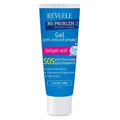 Revuele No Problem, SOS Spot Treatment Gel (Przeciwzapalny żel do terapii punktowej z kwasem salicylowym)