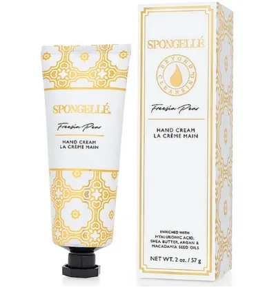 Spongelle Freesia Pear, Hand Cream (Frezja i Gruszka, Nawilżający krem do rąk)