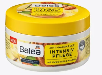 Balea 3 in 1 Haarmaske Intensiv Pflege mit Vanille-Duft & Mandelöl (Intensywnie pielęgnująca maska do włosów 3 w 1)