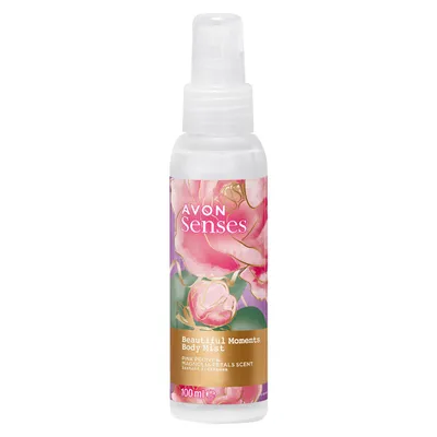 Avon Senses, Beautiful Moments, Body Mist Pink Peony & Magnolia Petals Scent (Mgiełka do ciała)