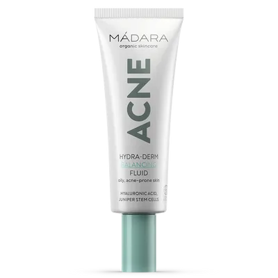 Madara Organic Skincare Acne, Hydra-Derm Balancing Fluid (Lekki fluid nawilżający)