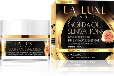 La Luxe Paris Gold & Oil Sensation, Krem – Koncentrat  zapobiegający zmarszczkom dzień/noc
