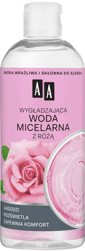 AA Skin Food, Wygładzająca woda micelarna z różą do cery normlanej i wrażliwej