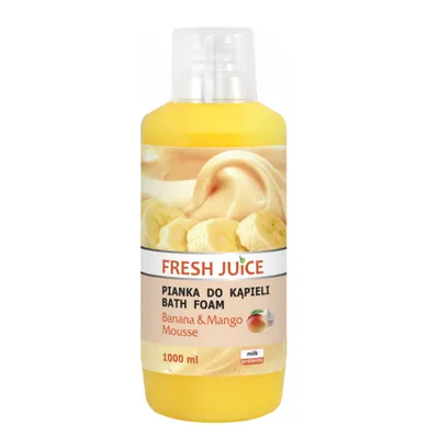 Fresh Juice Bath Foam, Banana & Mango Mousse (Pianka do kąpieli`'Banan i mus mango`)
