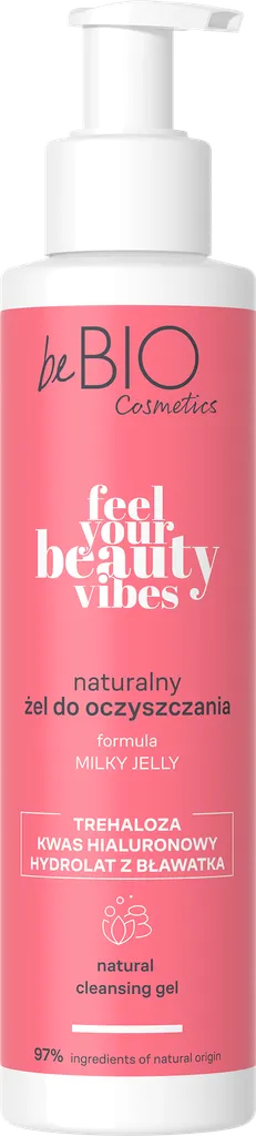beBIO Feel Your Beauty Vibes, Naturalny żel do oczyszczania twarzy