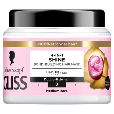 Schwarzkopf Gliss 4-in-1 Shine Bond-Building Hair Mask (Maska do włosów nadająca blask)
