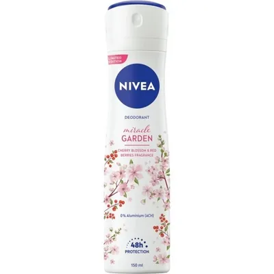 Nivea Miracle Garden, Cherry Blossom & Red Berries 48h Deodorant (Dezodorant w sprayu dla kobiet)