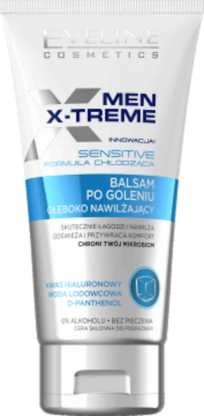 Eveline Cosmetics Men X-treme, Balsam po goleniu głęboko nawilżający chłodzący 0% alkoholu