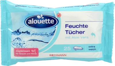 Alouette Feuchte Tücher mit Aloe Vera (Chusteczki nawilżane (nowa wersja))