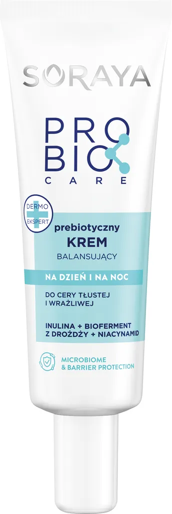 Soraya Probio Care, Prebiotyczny krem balansujący na dzień i na noc do cery tłustej i wrażliwej