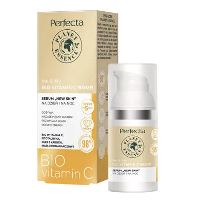 Perfecta Planet Essence, Me & My Bio Vitamin C Bomb, Serum "New Skin" na dzień i na noc