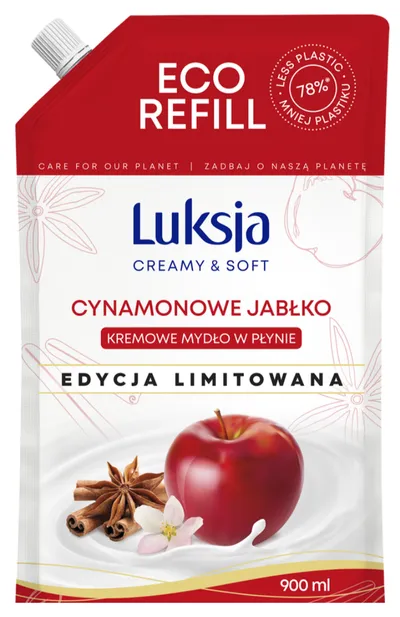 Luksja Creamy & Soft, Kremowe mydło w płynie Cynamonowe Jabłko