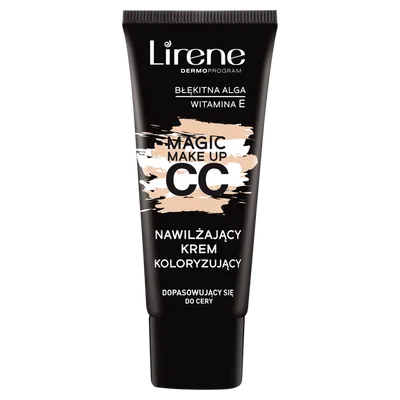 Lirene Dermoprogram Magic Make Up CC, Nawilżający krem koloryzujący