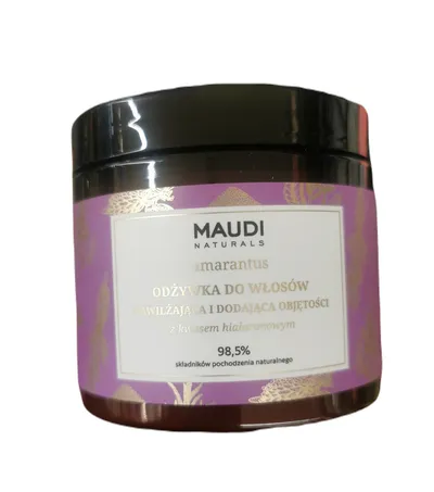 Maudi Naturals Amarantus, Odżywka do włosów nawilżająca i dodająca objętości