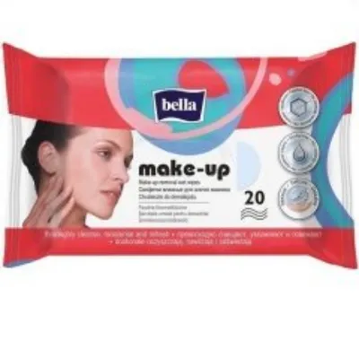 Bella Make-up, Chusteczki nasączone do demakijażu dla każdego rodzaju cery