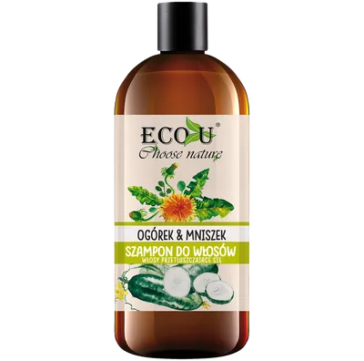 Eco U Szampon do włosów przetłuszczających się `Ogórek i mniszek`