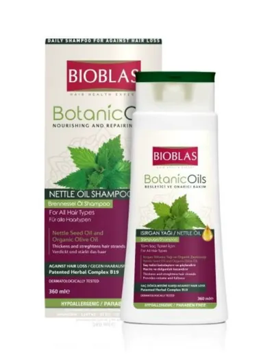 Bioblas Botanic Oils, Nettle Oil Shampoo (Szampon z olejem z nasion pokrzywy przeciw wypadaniu włosów)