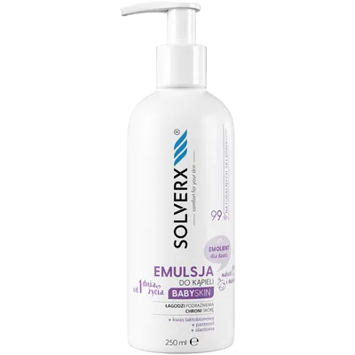 Solverx Baby Skin, Emulsja do kąpieli od 1 dnia życia
