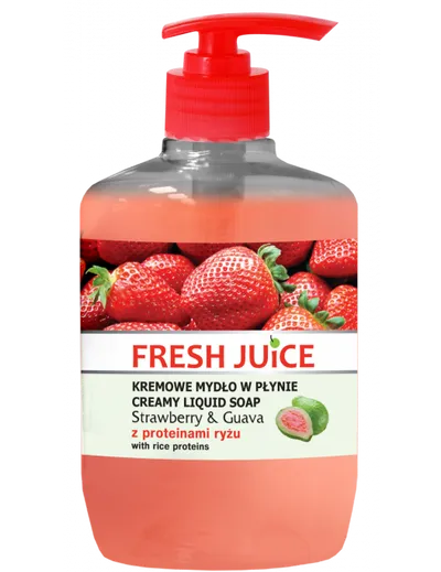 Fresh Juice Creamy Liquid Soap Strawberry & Guava (Kremowe mydło w płynie `Truskawka i guawa`)
