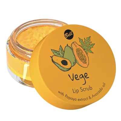 Bell Vege, Lip Scrub (Peeling do ust z papają i awokado)