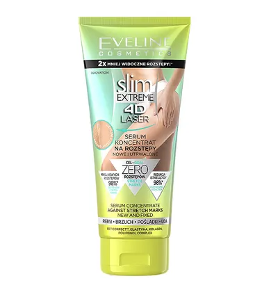 Eveline Cosmetics Slim Extreme 4D Laser, Serum koncentrat na rozstępy nowe i utrwalone
