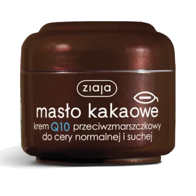 Ziaja Masło Kakaowe, Krem Q10 przeciwzmarszczkowy do cery normalnej i suchej (nowa wersja)