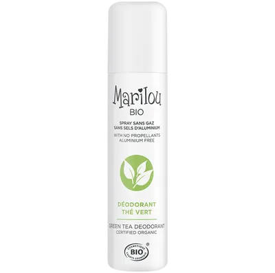 Marilou Bio Deodorant Bio Senteur The Vert Spray Sans Gaz Sans Sels d'Aluminium (Ekologiczny dezodorant o zapachu zielonej herbaty (bez gazu ani soli aluminium))