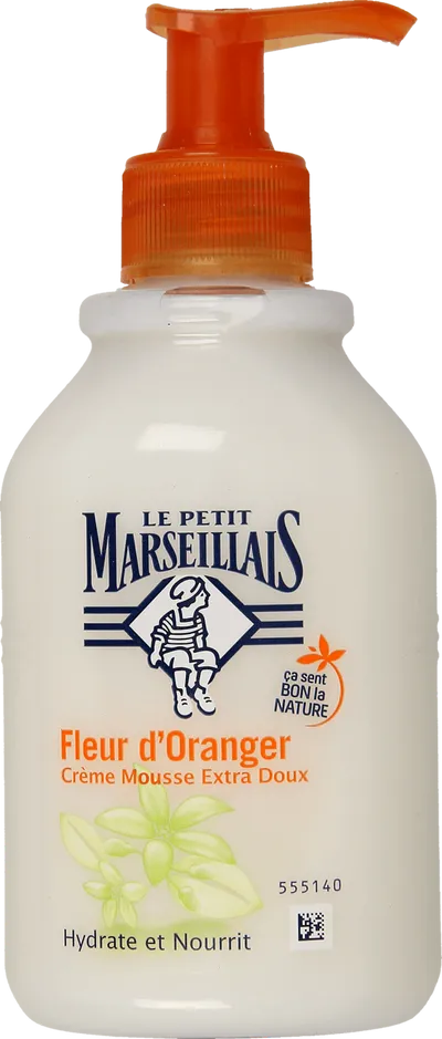 Le Petit Marseillais Extra Doux, Kwiat pomarańczy, Delikatne kremowe mydło w płynie