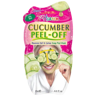 7th Heaven Cucumber, Peel Off Face Masque (Maseczka peel - off do twarzy z ogórkiem)