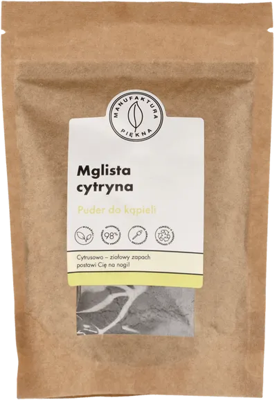 Manufaktura Piękna Puder do kąpieli `Mglista cytryna`