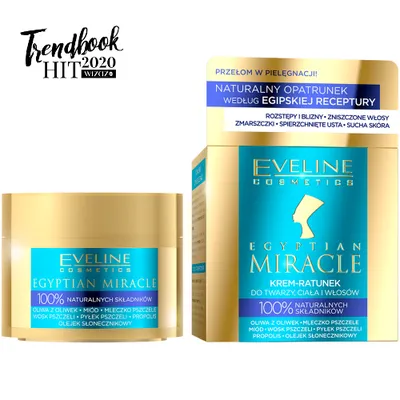 Eveline Cosmetics Egyptian Miracle, Krem - ratunek do twarzy, ciała i włosów